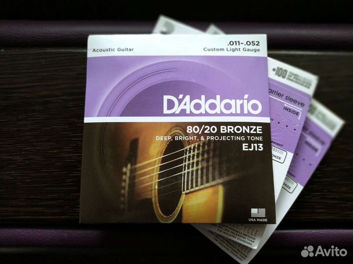 Акустические струны D'Addario