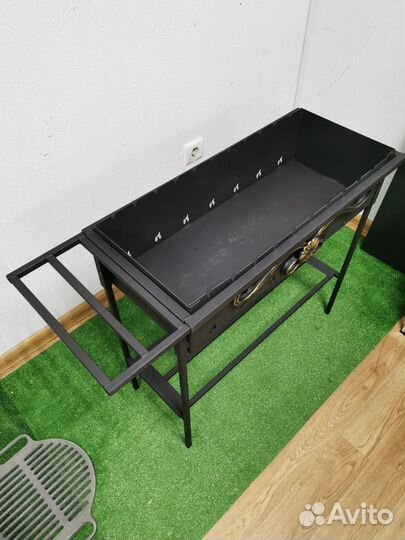 Мангал разборный 2 мм усилен бортами и сгибами от