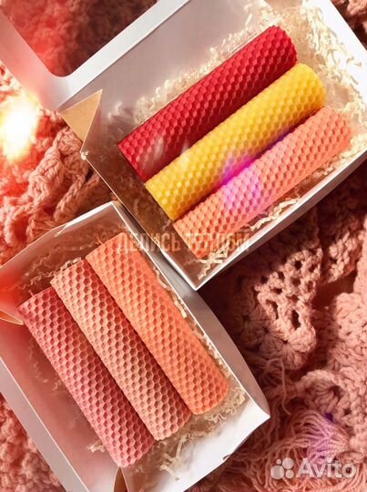 Свечи из вощины цветные