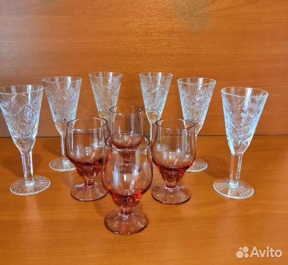 Рюмки. Бокалы. Стекло. Хрусталь