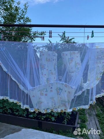 Балдахин и москитная сетка на детскую кроватку