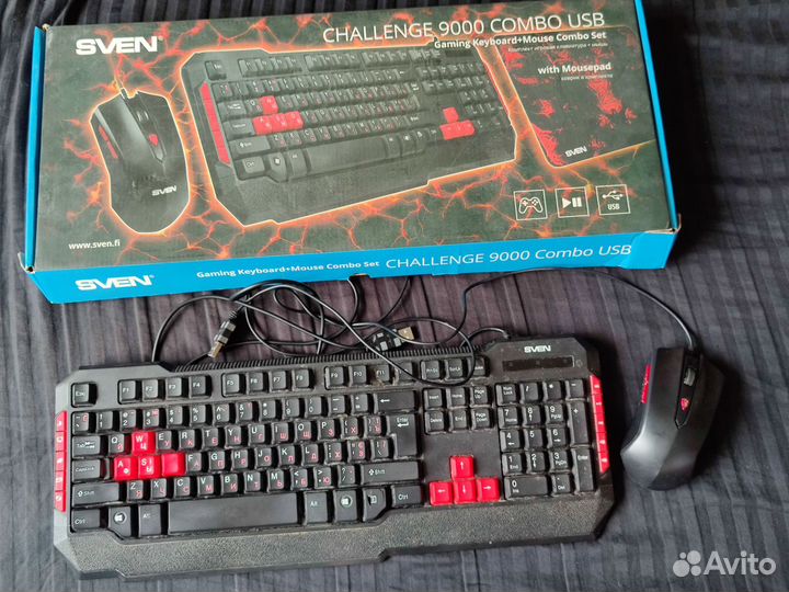 Клавиатура + мышь sven 9000