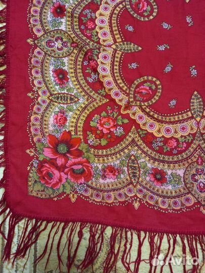 Павловопосадский платок шерсть