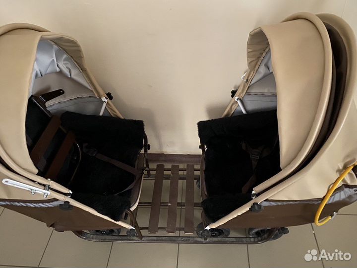 Сани зимние для двойни / погодок