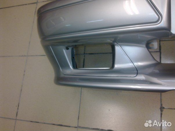 Бампер передний на ваз 2114 Спорт серебристый