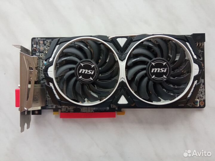 Видеокарта MSI AMD Radeon RX 580 armor 8G OC