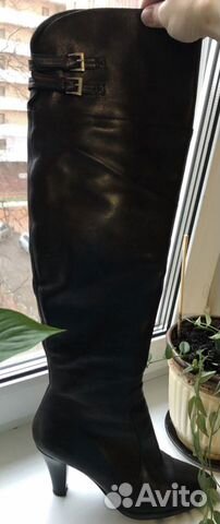 Ботфорты зимние натуральная кожа 39