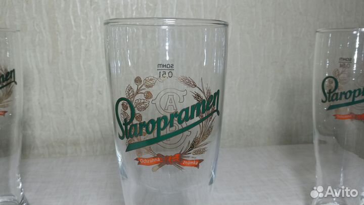 Новые бокалы для пива 0.5 в коробке