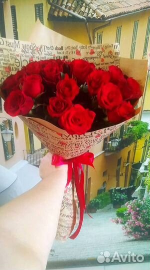 Букет роз 21 роза с доставкой