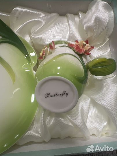Чайная пара butterfly фарфор