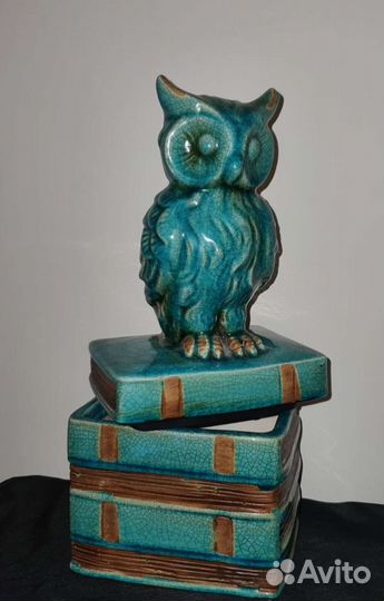 Сова Керамическая шкатулка