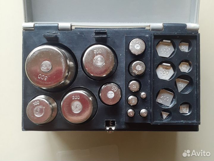 Гирьки калибровочные набор от 10 млг до 500 гр