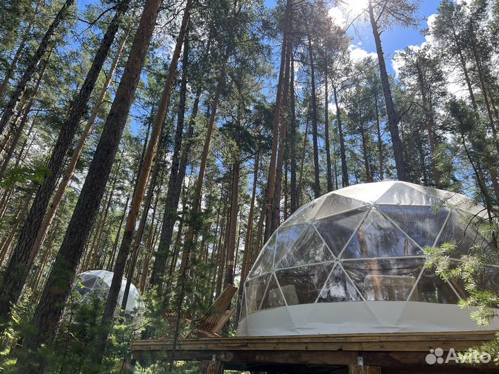 Летний геокупол D6 Сфера для глэмпинга