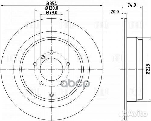 Диск торм. для а/м Land Rover Range Rover III