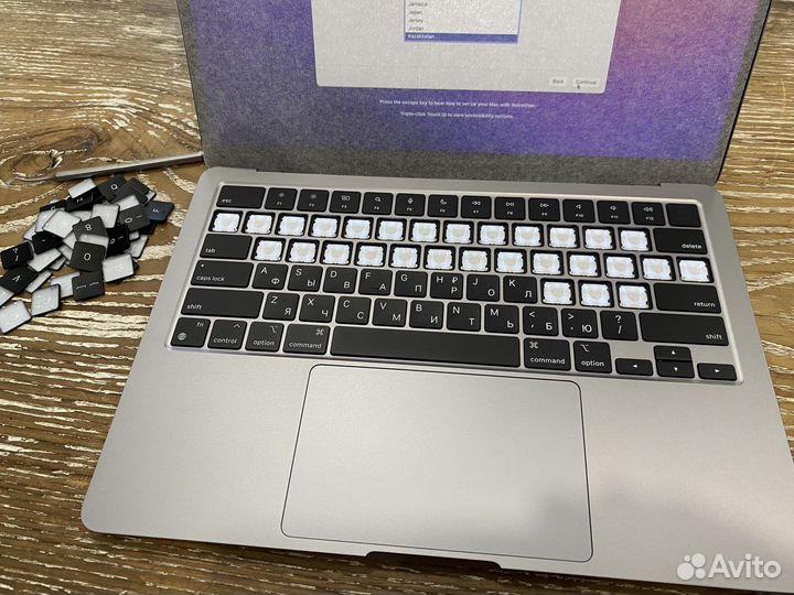 Замена клавиш кнопок Macbook Air Pro M1 M2 M1 Pro