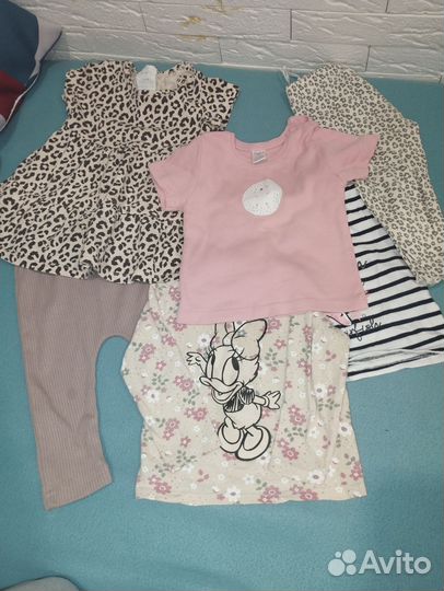 Вещи пакетом на девочку 9-12 мес
