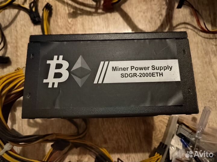 Блок питания для майнинга 2000Вт 16шт 8пин