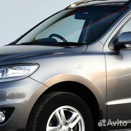 Крыло переднее левое в цвет Hyundai Santa Fe 2