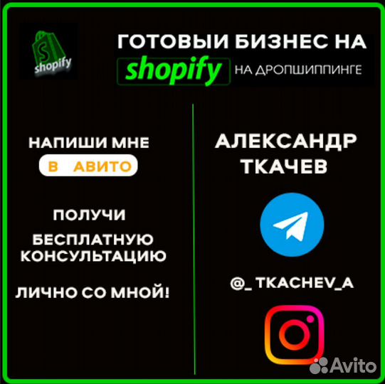 Готовый бизнес на Shopify