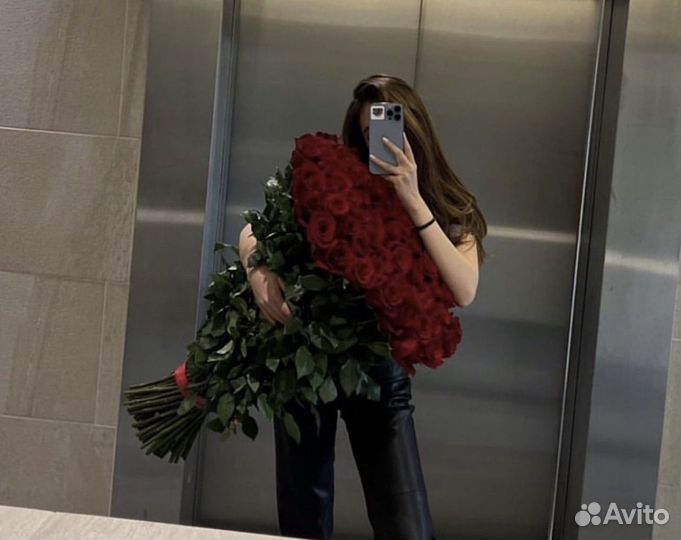 101 роза сердце из роз
