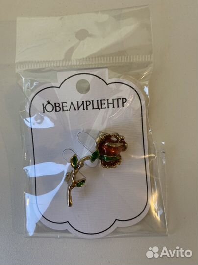 Брошь роза, воздушный шар