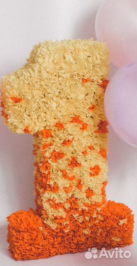 Объемная цифра 1 + фотофон