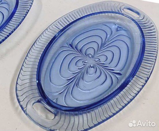 Селедочница 2 шт стекло СССР зос