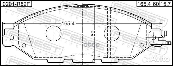 Колодки тормозные nissan QX60/JX L50 2012.04