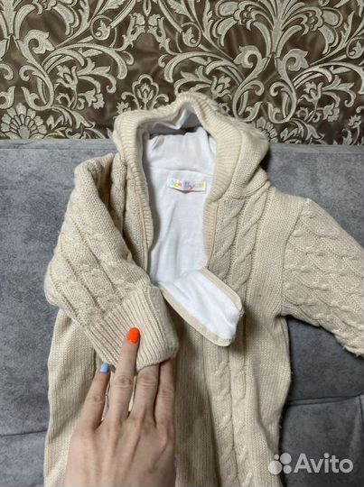 Конверт вязаный на выписку