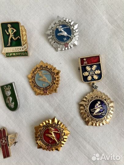 Значки СССР Спорт Атлетика Винтаж