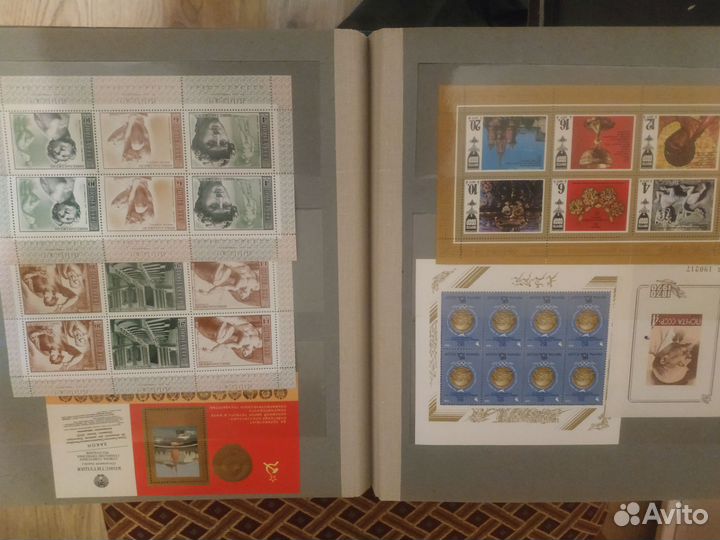 Почтовые марки, блоки