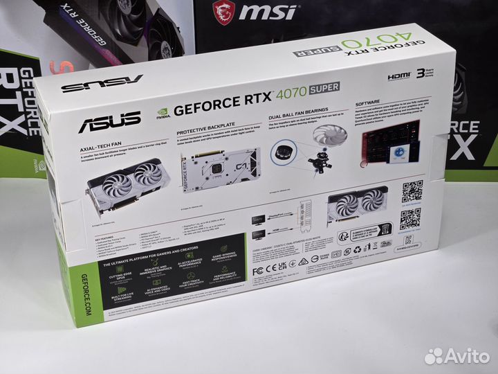 Видеокарта Asus Dual GeForce RTX 4070 Super White