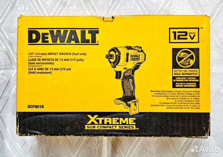 Гайковерт dewalt DCF901 B 12V