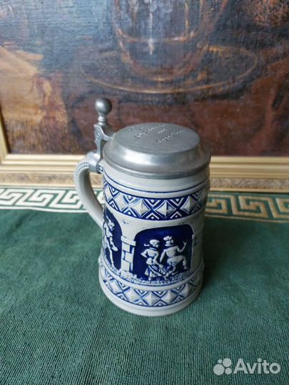 Винтажная Кружка пивная stoneware