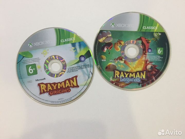 Игра на xbox 360 rayman legends+ rayman origins
