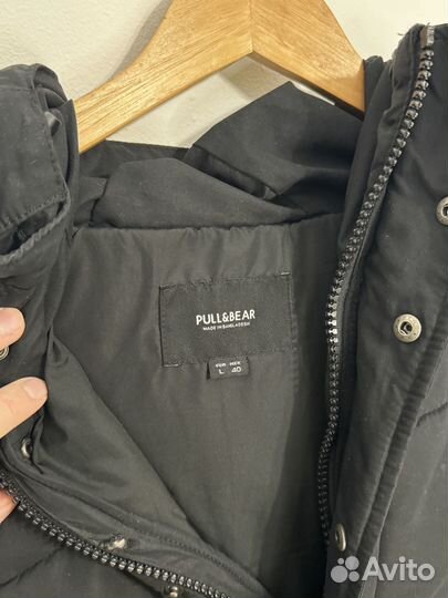 Мужской анорак Pull&Bear черный - L