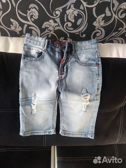 Джинсовка и джинсовые бриджи