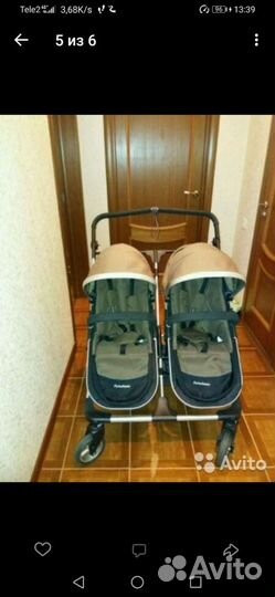 Коляска для двойни 2 в 1