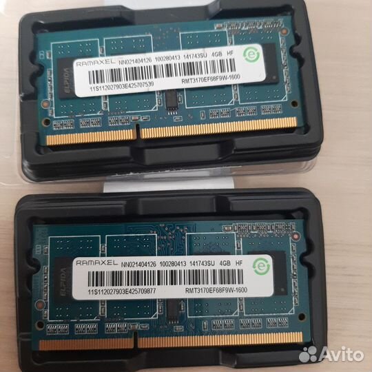 Оперативная память ddr3 4 gb 1600 sodimm