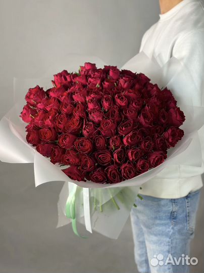 101 Роза цветы доставка 25 51 101 Розы