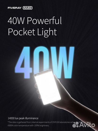 Светодиодный осветитель Zhiyun FiveRay M40