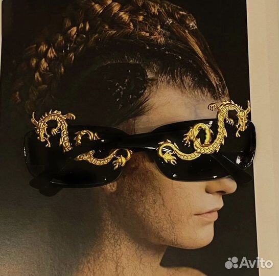 Очки эксклюзивные золотые драконы