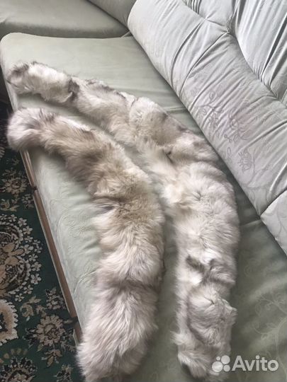 Воротник из меха песца