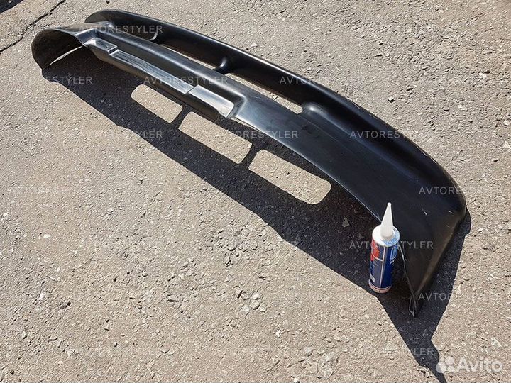 Накладка на передний бампер MMC Pajero 3 2002-2006