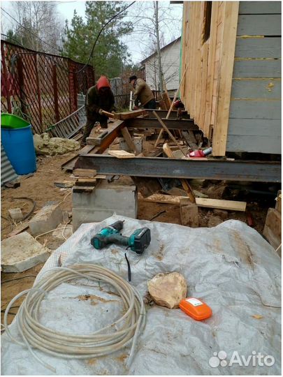 Сваи. Реконструкция фундамента винтовыми сваями