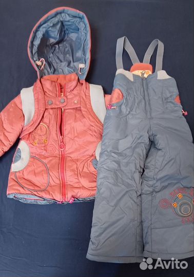 Зимний костюм для девочки 98
