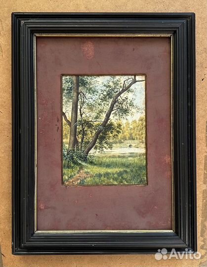 Старинная картина, акварель