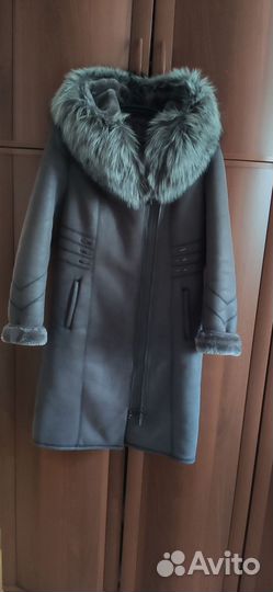 Дубленка натуральная женская 48 50 бу