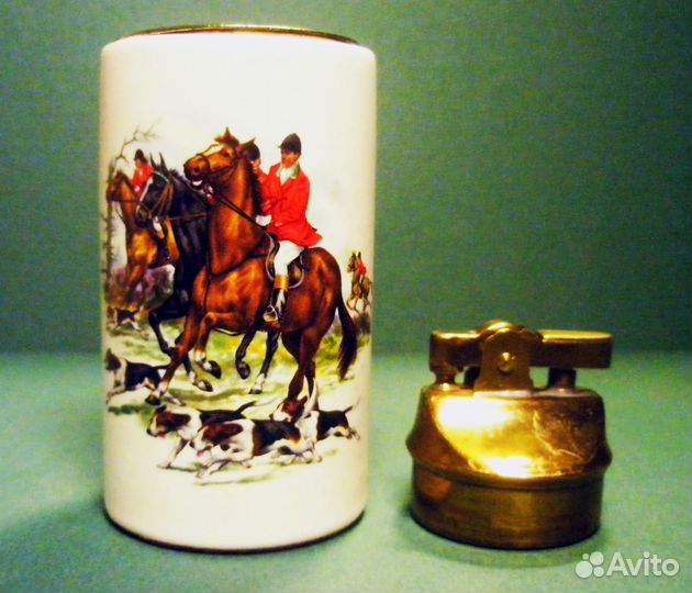 Зажигалка Настольная Винтажная Фарфор США