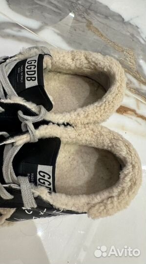 Кеды Golden goose superstar женские 38 с мехом